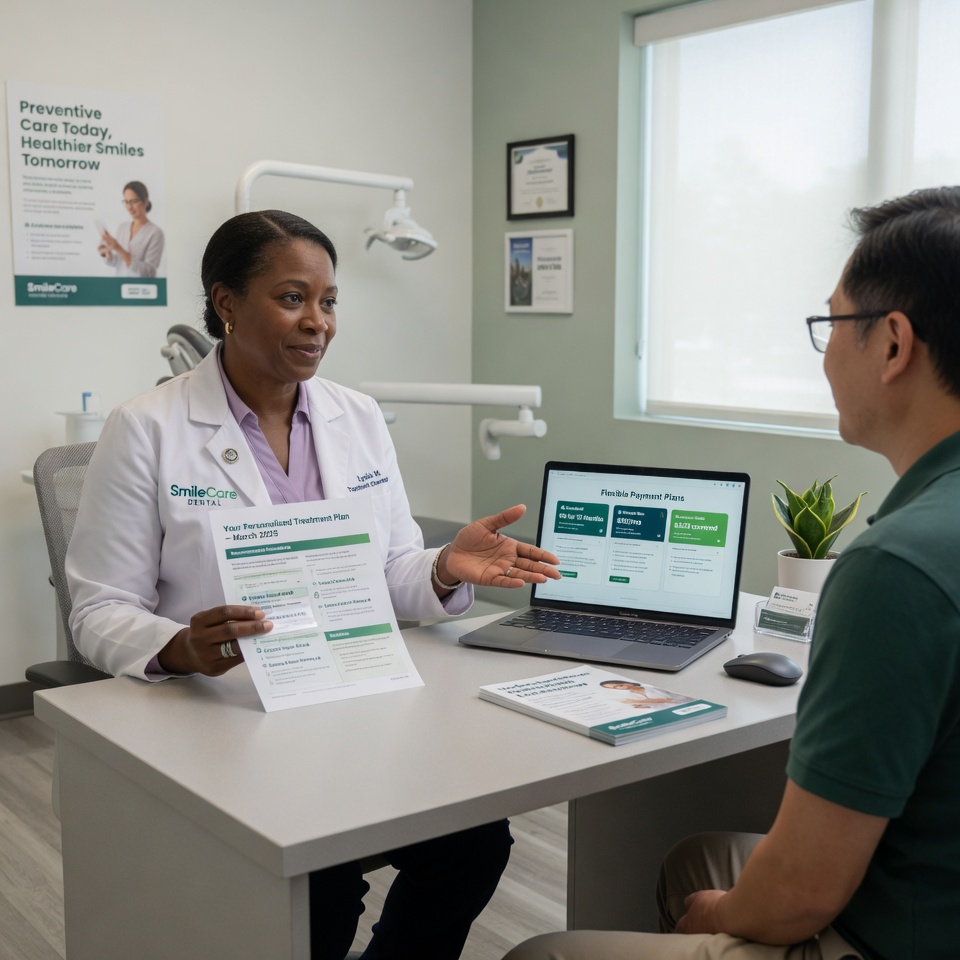 Large treatment plans often stall when cost is presented as a transaction instead of part of the patient’s decision process.