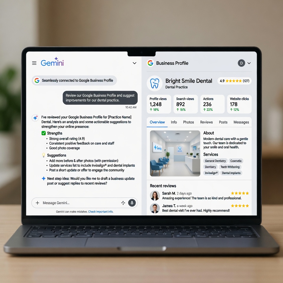 Gemini Just Connected to Your Google Business Profile. Most Practices Will Use It the Wrong Way.